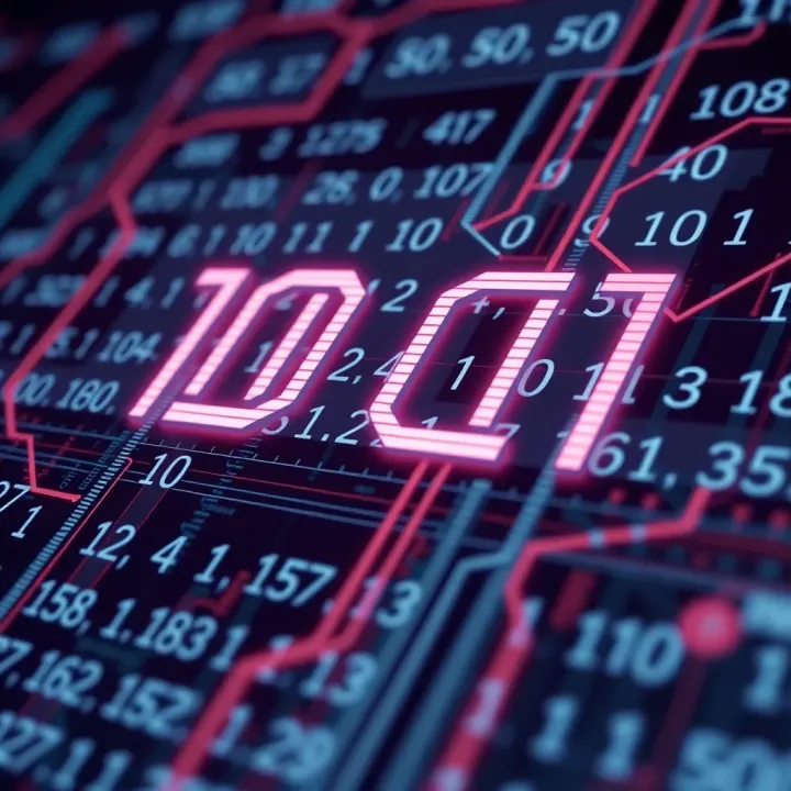 Binary Digits in Computing Diagram illustrating binary digits representing data in computing systems