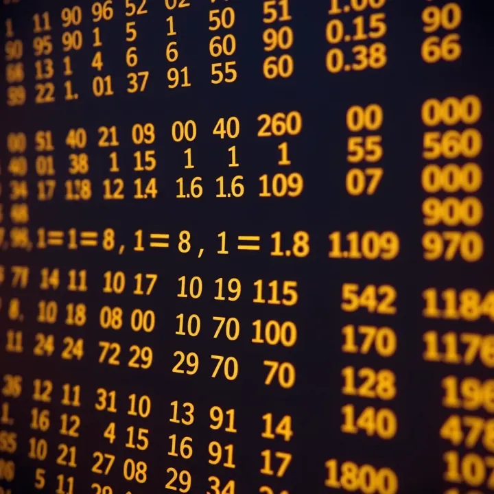Diagram illustrating the conversion of decimal digits into binary coded decimal format
