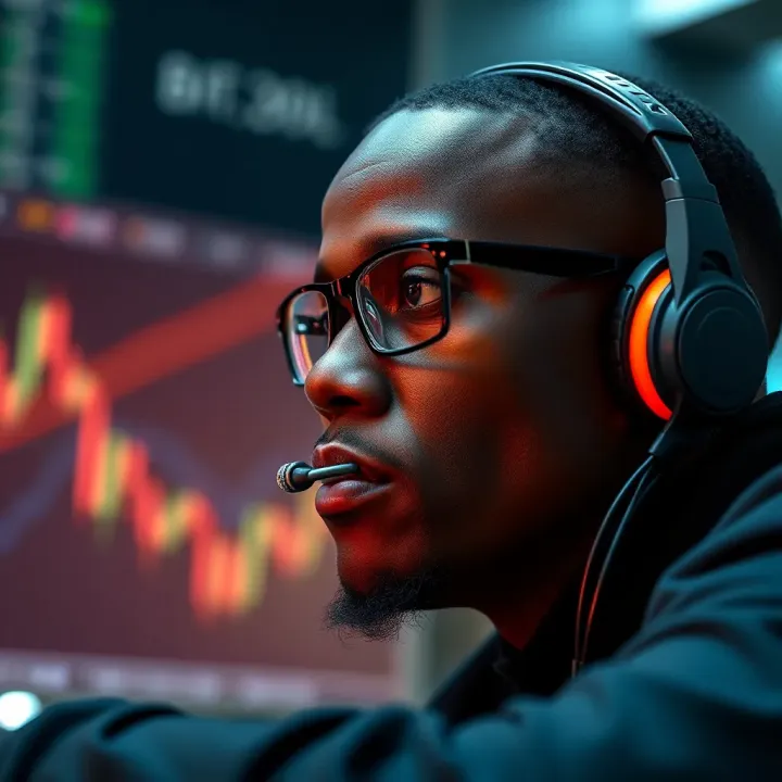 Visual representation of trading strategies and risk management techniques for binary forex traders in Kenya