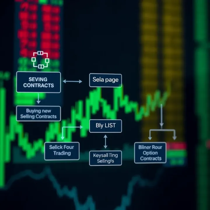 Diagram illustrating the flow of binary option trading including buying and selling contracts