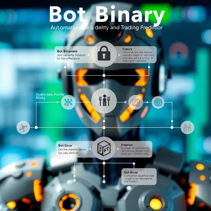 Diagram illustrating the concept and workflow of bot binary in cybersecurity and automation systems