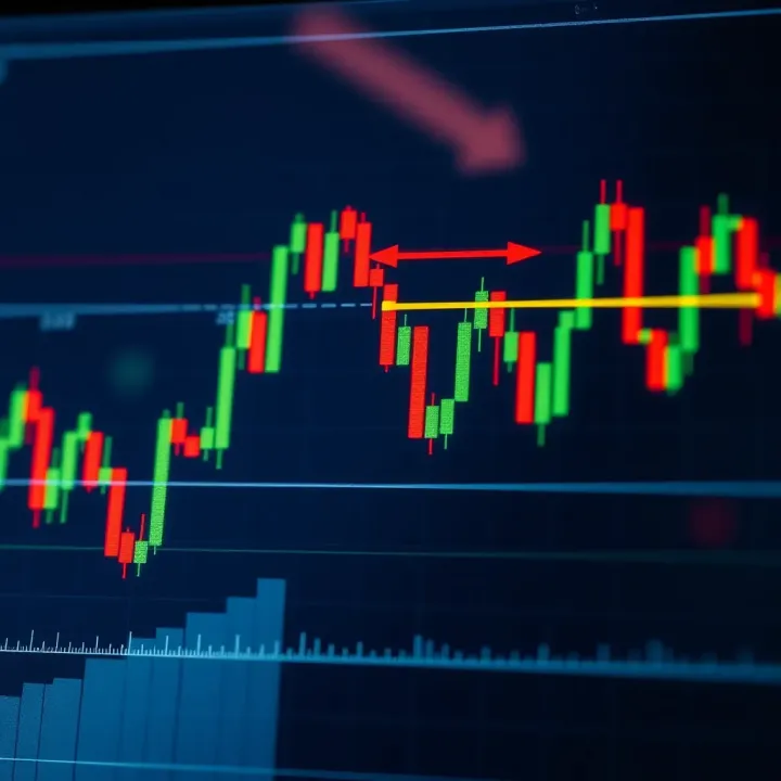 Bearish reversal pattern indicating potential price decline in trading charts