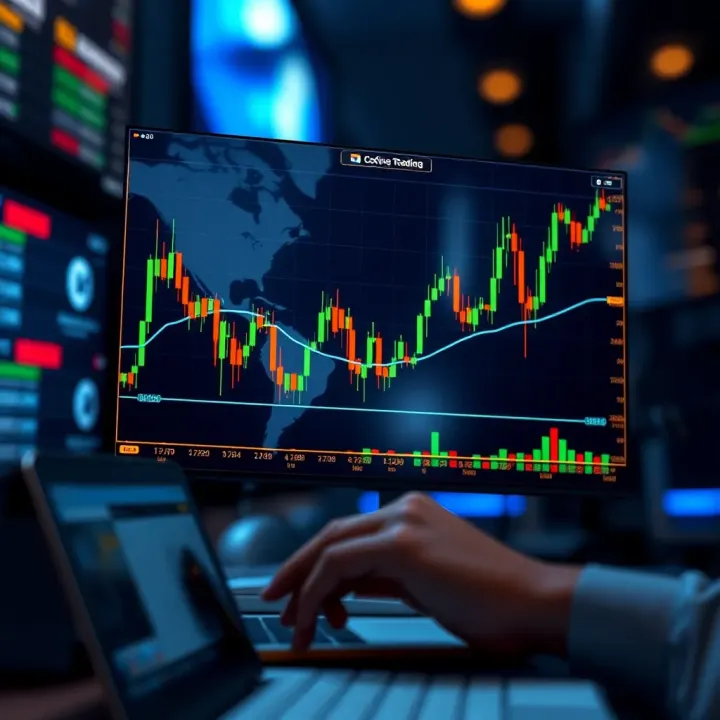 Graphic depicting the concept of copying successful trades from expert investors on financial markets