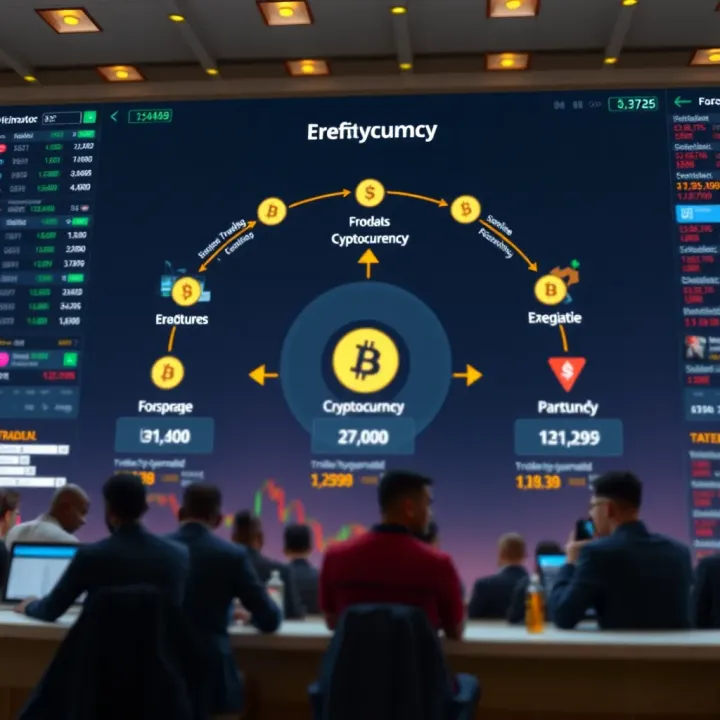 Diagram showing how cryptocurrency trading operates within the Kenyan digital financial ecosystem