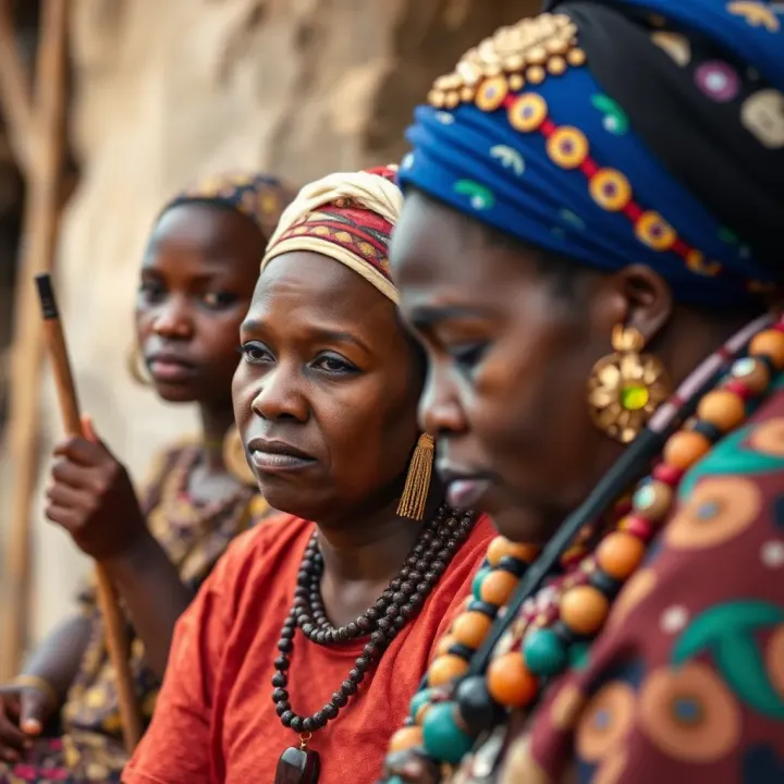 Cultural symbols intertwined with modern expressions of fluid identity in a Kenyan setting