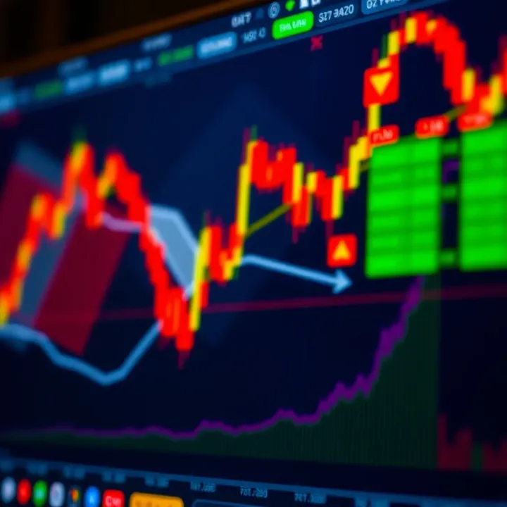 Illustration of a bullish cup and handle chart pattern indicating potential upward price movement